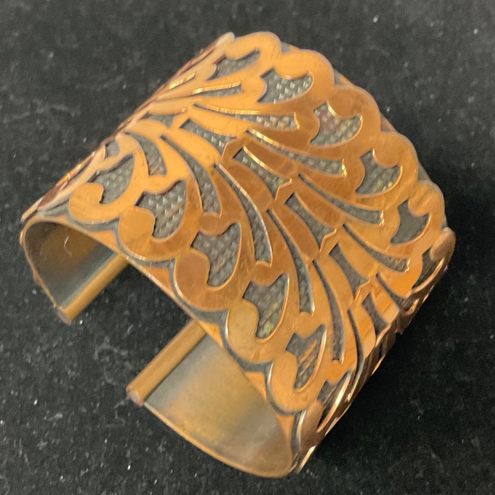 Vintage Bold Copper Cuff Bracelet